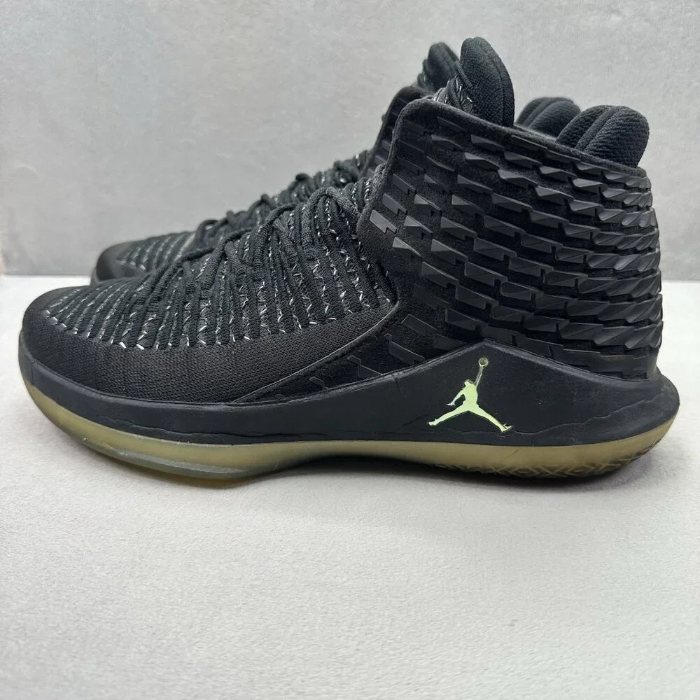 Mens Size 10 Air Jordan 32 XXXII Black Cat Shoes Black‎ Metallic Silver 2018